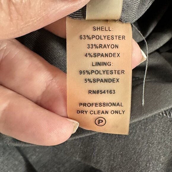 Calvin Klein Women's Abstract Sleeveless Sheath Dress Lined Size 10 Gray Zip - Picture 10 of 10